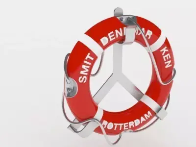 Lifebuoy life preserver 3D model from CGTrader