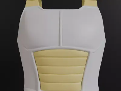 Vegeta Saiyan Suit Armor Wearable Cosplay 3D print model