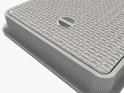 cast iron hatch 3 3D model