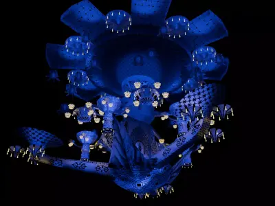 Animated Vesak Lantern  Kuduwak Traditional  for Festival Scenes Low-poly 3D model