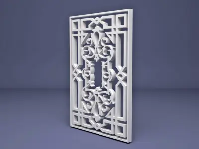 Islamic Ornamental Wrought pattern 3D model