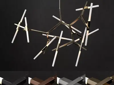 Chandelier agnes 20 lights 3D model