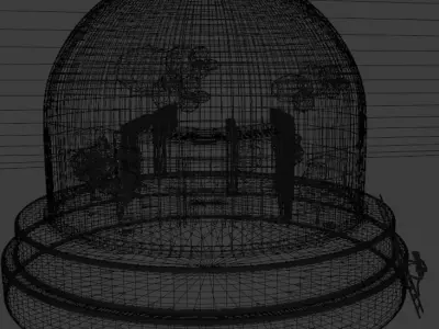 Explore Figure - Coffee shop in glass Free 3D model