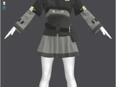 Sci-Fi Fantasy Wear - 58 Marvelous Designer and Clo3D 3D model