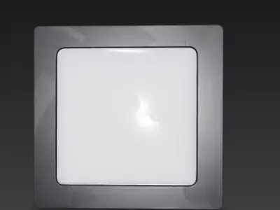 Square LED Panel Light 3D model