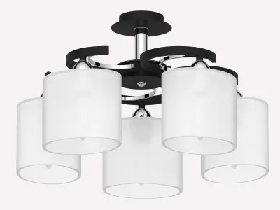 Chandelier set in high-tech style 3D model
