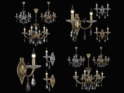 694 Stregaro Osgona Collection of Classical Lamps 3D Model Pack