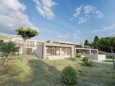 Casa Scene-villa-modern house 3D model 30