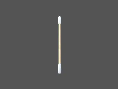 Cotton Swab v1 001 Low-poly 3D model