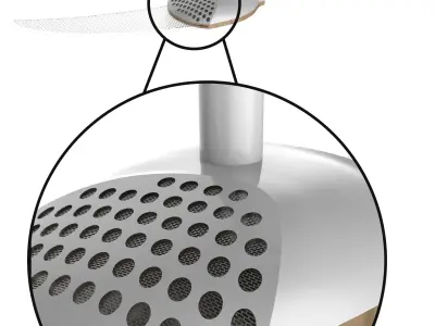 Two Blade Ceiling Fan 3D model