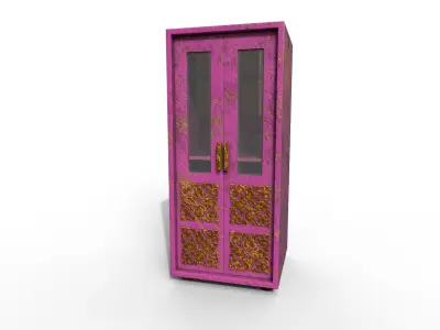 Old Modern Furniture 3D Model Terror Low-poly 3D model 5