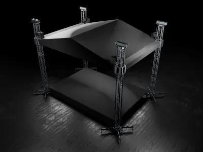 Concert Stage Detailed Model 3D model