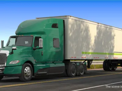  Heavy Duty Truck with Trailer 