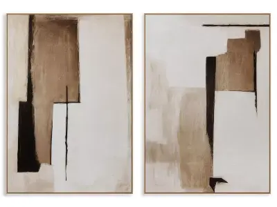 Abstract Painting Frame set 3D model 583