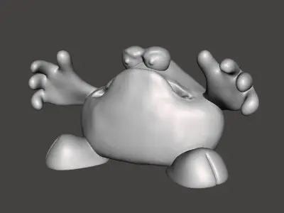 TRAP DOOR THE BIG RED THING FANTASY FIGURE MODEL TOY SCULPTURE 3D print model
