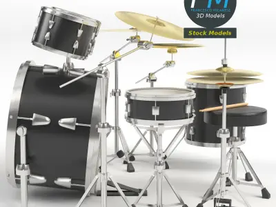 Drum kit 3D model
