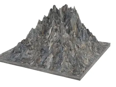 Mountain Low-poly 3D model