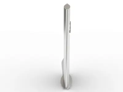 Chrome Signboard Free 3D model