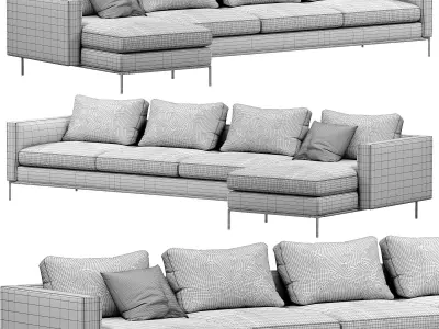 Icon Sofa by Flou 3D model