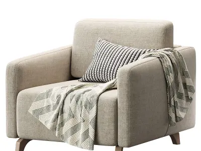 Lieri Mini Armchair-bed 3D model