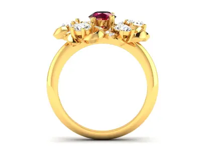 Women Engagement Wedding Ring 3D print model order