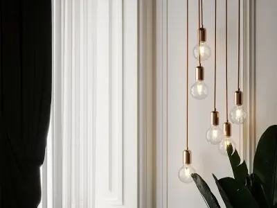 Nordic LED Pendant Light 3D model