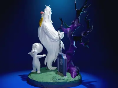Casper and Hairy Scary 3D print model