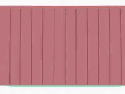 Dumpster trash can on wheels Low-poly 3D model