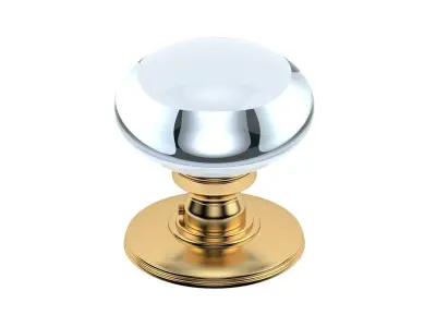 Oval Glass Mortice Door Knob 3D model