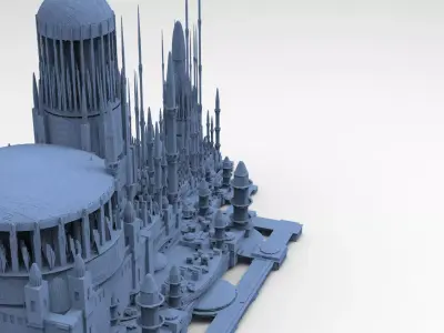 Sci Fi towers 11 models 3D model