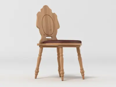 Rustic Chair 3D model