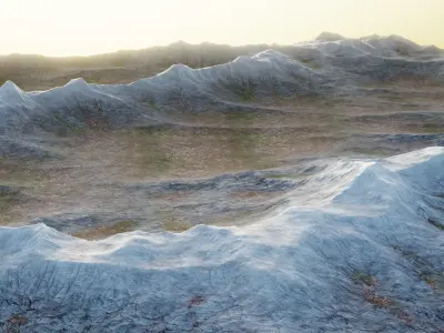 -Mountains Terrain V2- 3D model