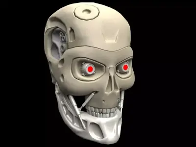 Terminator Head Skull  3D model