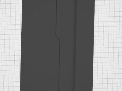 Simple elewator Door Free 3D model