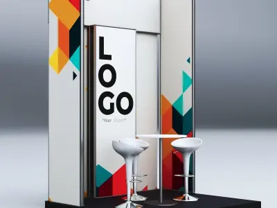 Exhibition booth 3D model