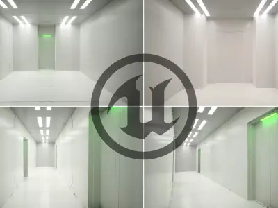 ue 5 sci fi asset Low-poly 3D model