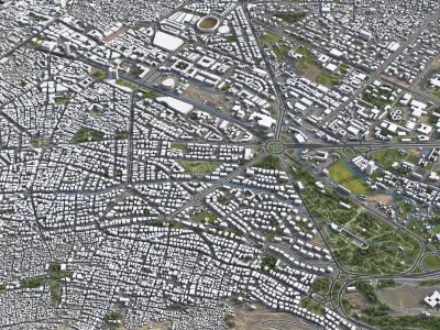 Damascus - 3D City Model Low-poly 3D model