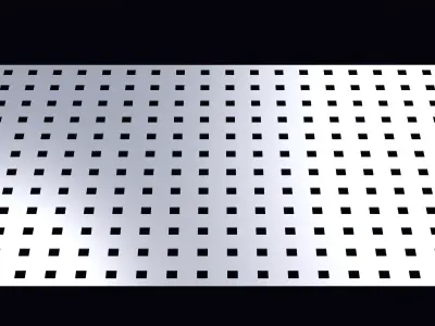 Perforated panel with 12 percent opening 25O112 3D model