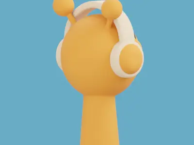 Orange - Sprunki 3D model