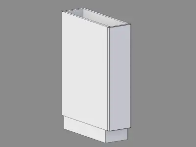Kitchen Base Cabinet 20 cm Low-poly 3D model