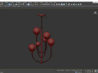 SVA chandelier Low-poly 3D model