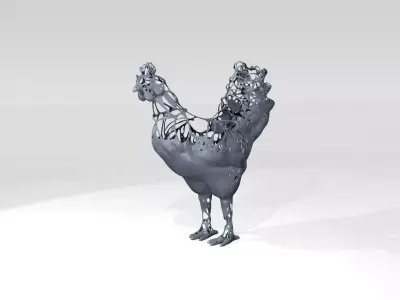 Chiken Dust Voronoi 3D model