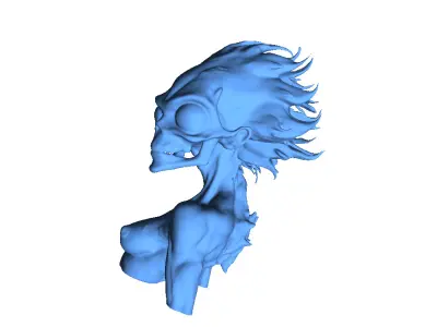 Sexy alien 3 3D print model