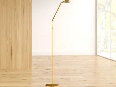 Garrard Reading Floor Lamp - 2 Colour 3D model