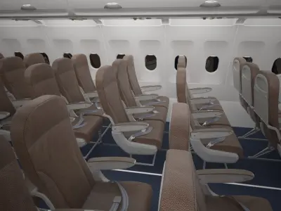  Airbus A320 Economy Class Interior 