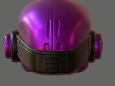 Gas mask helmet 3d model scifi Low-poly  Low-poly 3D model 391