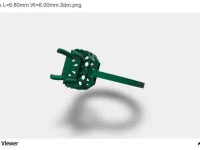  Women Ring With An Asscher Cut Center Stone  3D print model