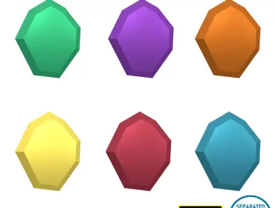 Gem V5 Pack Low-poly 3D model