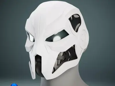Sci-fi Cyberpunk Cosplay Mask 3D print model