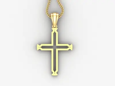 Cross Light Gold 4CP020 3DM STL 3D model